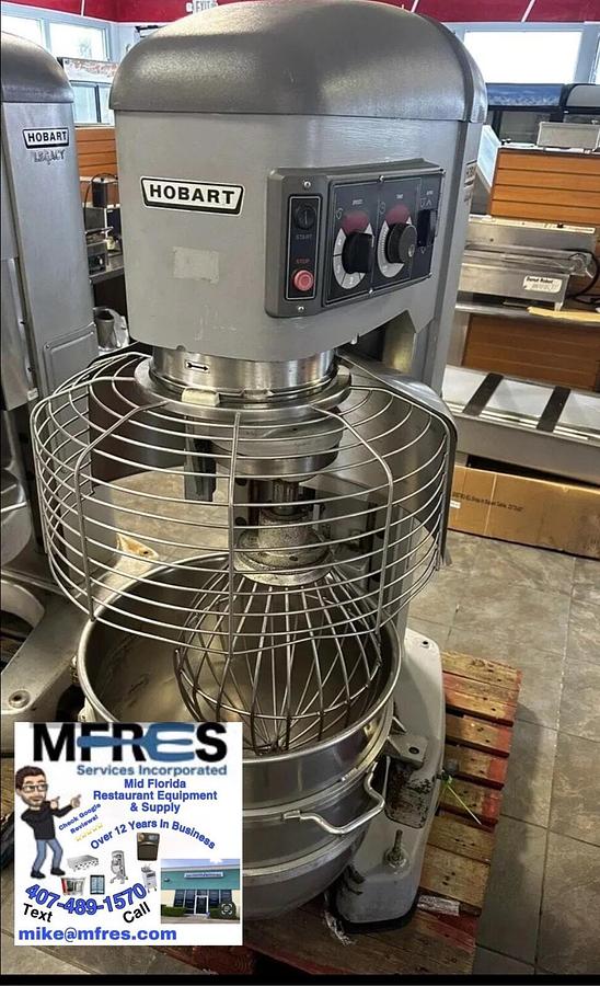 Used Hobart 140qt Legacy Mixer HL1400 Bowl & Whip Included 3 Phase NICE SHAPE!