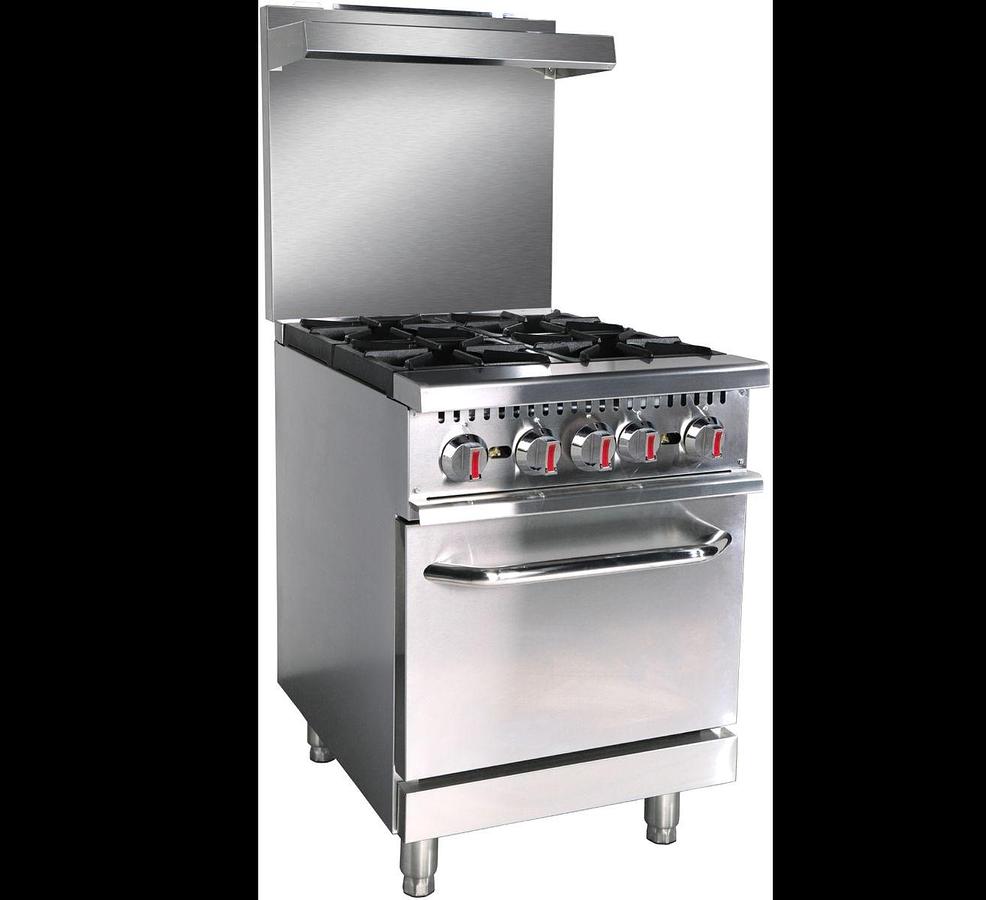 ELITE E4-N 24" 4-Burner Range with Oven | Natural Gas