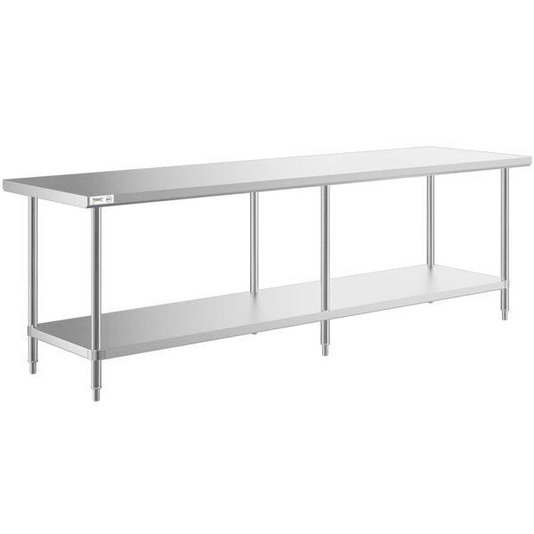 30"x108" Economy Line Stainless Steel Table