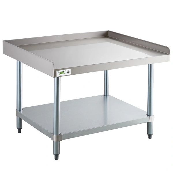 30'x 30' Stainless Steel Equipment Stand with Galvanized Undershelf
