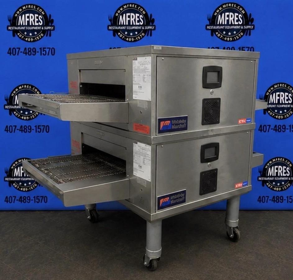 Refurbished Middleby Marshall CTX DZ33T Electric Pizza Conveyor Oven 208V 1/3 Phase