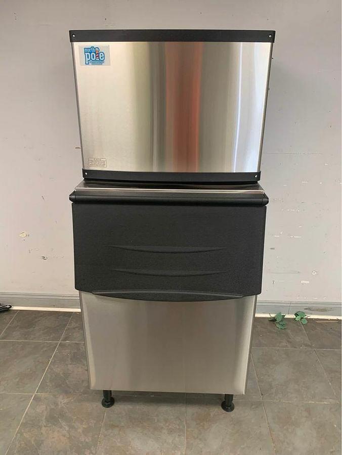 New Ice Machine 500lb with Stainless Steel Bin Air Cooled 115V
