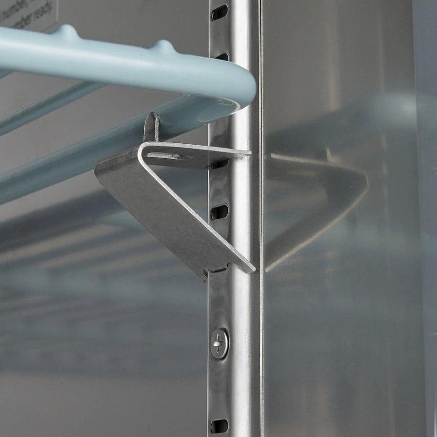 Elite Stainless Steel 3 Door Sandwich Prep Table on Castors