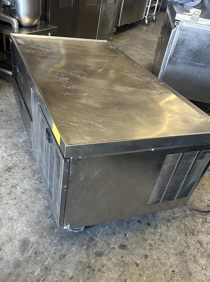 Used Delfield F2956CP 56" Two Drawer Refrigerated Chef Base GREAT WORKING SHAPE!
