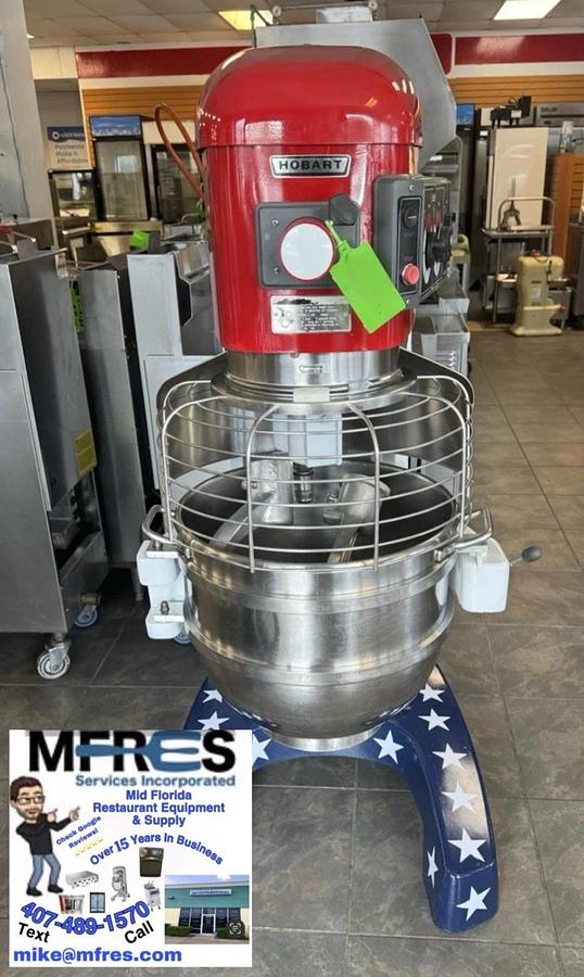 Used HOBART HL662 LEGACY 60QT MIXER INCLUDES BOWL & 3 ATTACHMENTS BEAUTIFUL SHAPE!