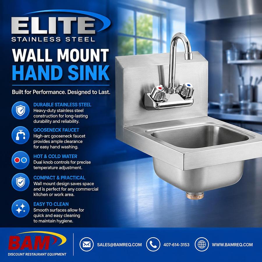 STAINLESS STEEL HAND SINKS
