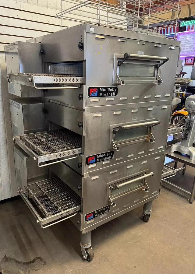 Refurbished 2017 Middleby Marshall PS536GS Triple Deck Conveyor Pizza Oven Nat Gas Nice!