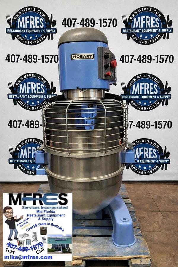 Used Hobart 140qt Legacy Mixer HL1400 Bowl &Hook Included 3 Phase NICE SHAPE!