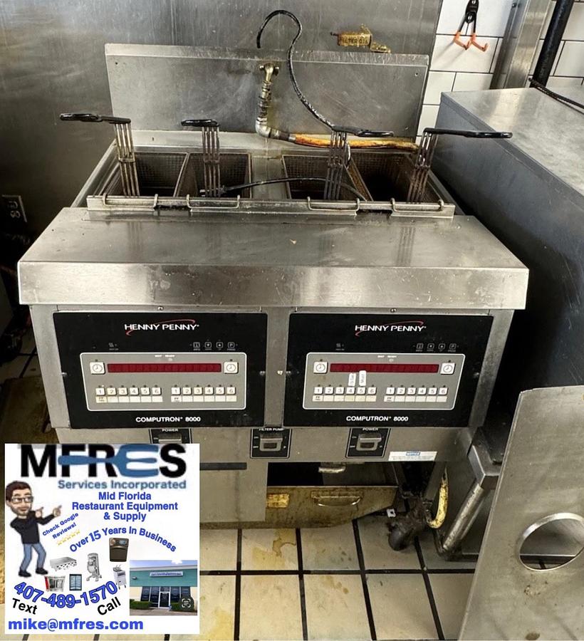 Used 2020 HENNY PENNY FRYER OFG 322  2 Well Natural Gas Fryer w/Oil Filtration NICE!