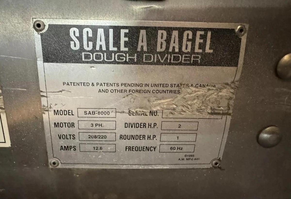 Used BAGEL O MATIC COMBINATION DOUGH DIVIDER / BAGEL FORMER