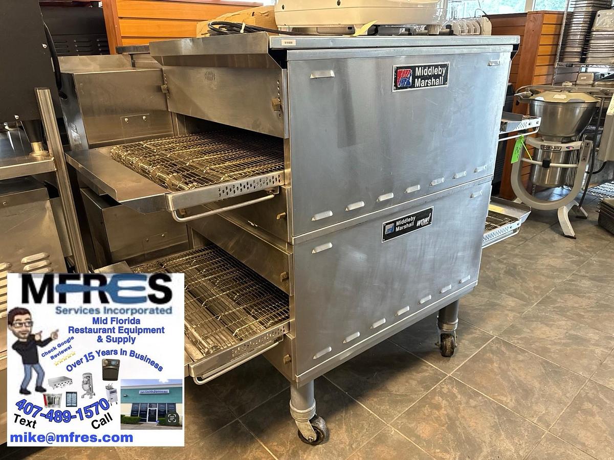 Refurbished 2022 Middleby Marshall PS638G Gas Conveyor Pizza Oven Double Stack BEAUTIFUL!