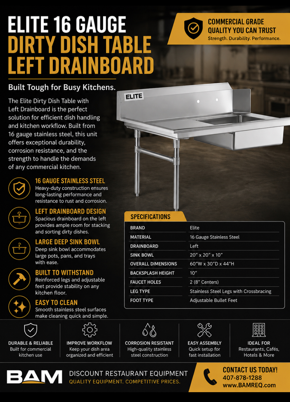 Dirty Dish Table
