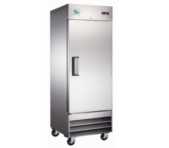 Elite Stainless Steel Single Door Freezer on Castors