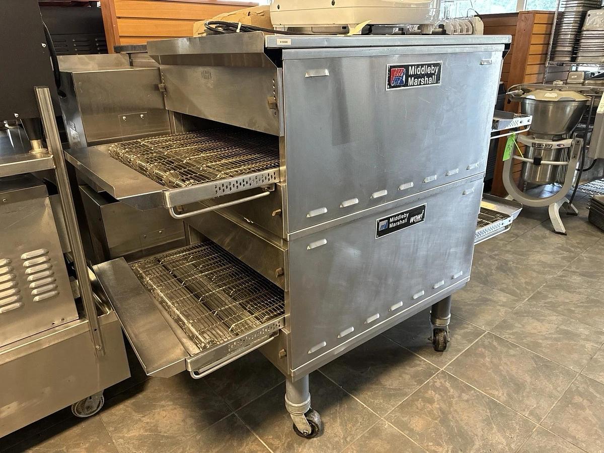 Refurbished 2022 Middleby Marshall PS638G Gas Conveyor Pizza Oven Double Stack BEAUTIFUL!