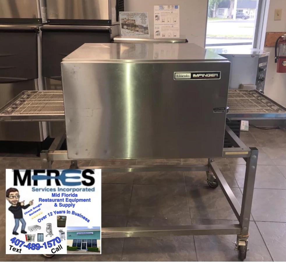 Refurbished LINCOLN IMPINGER 1116 Pizza Oven Single Deck 56” Conveyor Commercial Natural Gas
