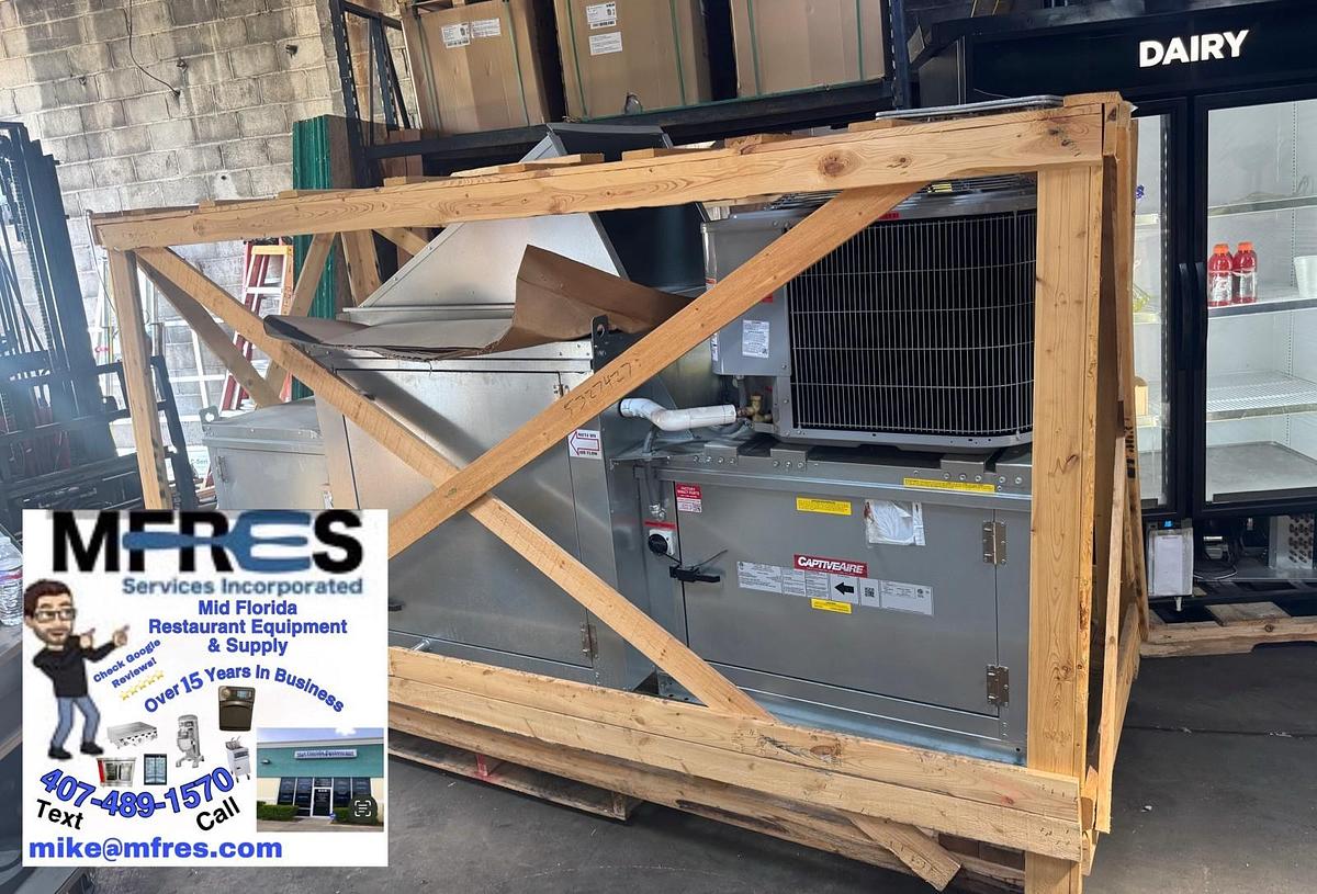 NEW CAPTIVE AIRE Make Up Air Unit Includes A/C Unit 220v 1 Phase