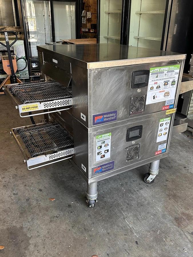 Refurbished 2022 Middleby Marshall CTX DZ33T Electric Pizza Conveyor Oven 208V 1/3 Phase