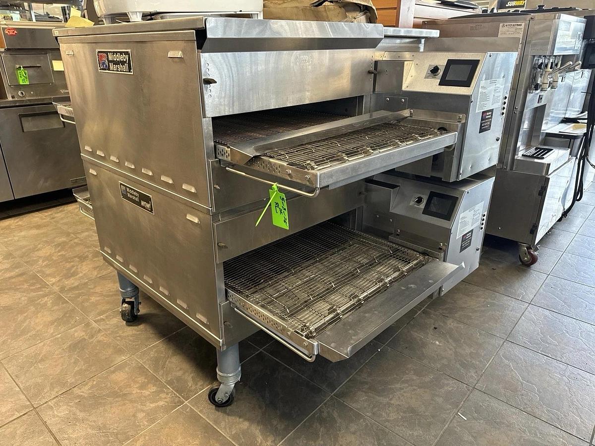 Refurbished 2022 Middleby Marshall PS638G Gas Conveyor Pizza Oven Double Stack BEAUTIFUL!