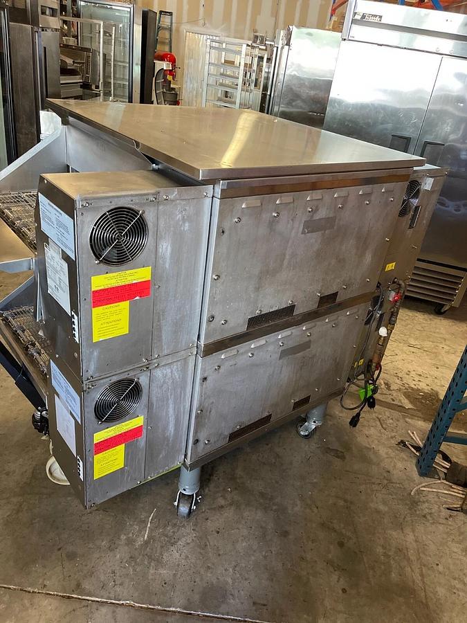 Refurbished 2017 Middleby Marshall PS636G Nat Gas Conveyor Pizza Oven Double Stack WOW NICE!