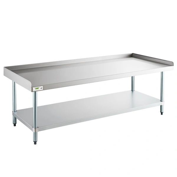 30'x 84' Stainless Steel Equipment Stand with Galvanized Undershelf