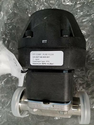 ITT Pure Flo Medical Grade Stainless Steel Pharmaceutical Control Valve. New!