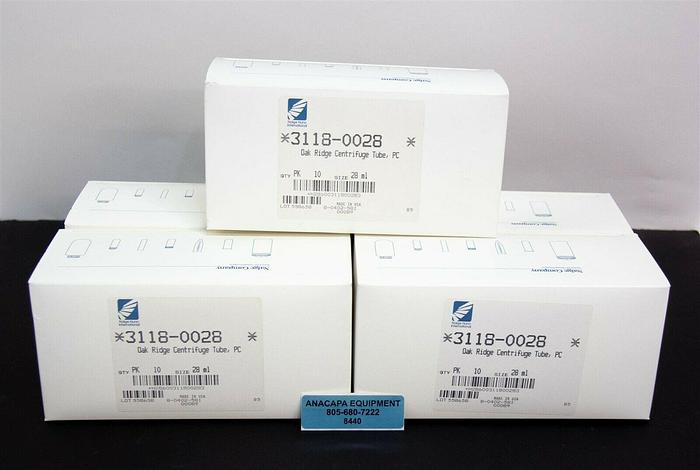 Used Nalgene 3118-0028 Oak Ridge Centrifuge Tube PP Screw 28mL Lot of 50 New (8440)