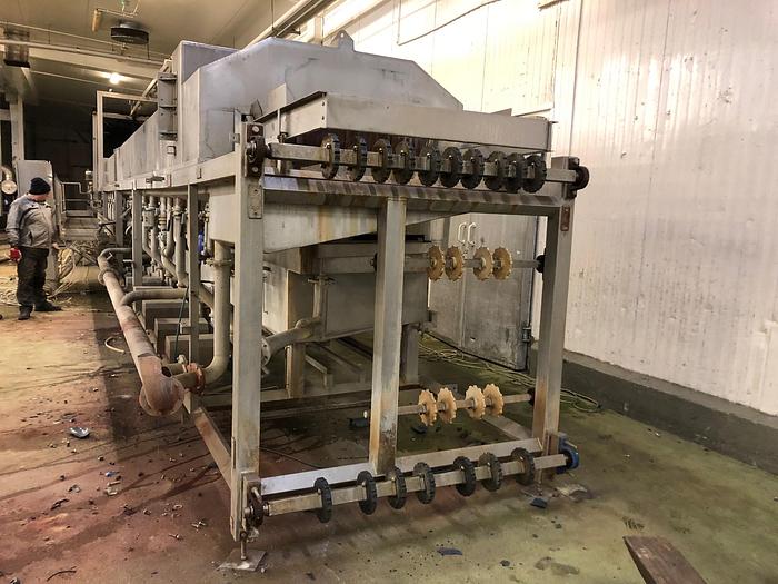 Used Blanszownik taśmowy wodno-parowy "Turatti"