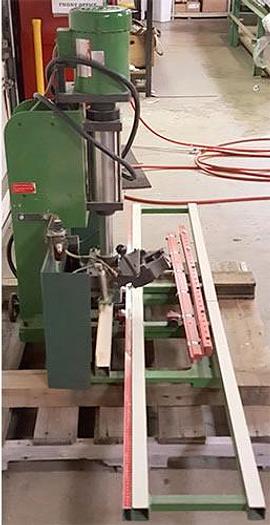 Used Grass Hinge/Boring Insertion Machine, 5 Spindle 32MM Vertical Boring Head, 90 CM L/R fence, 3 locking stops