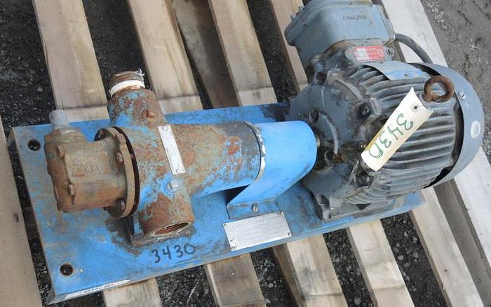 USED GEAR PUMP, 1.75" X 1.75" INLET & OUTLET, CAST IRON