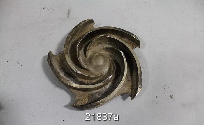 Used Goulds 3196 Impeller, 8.75'', 5-Vane, Casting No.: 54630 (For 3x4x10 Pump) #21837