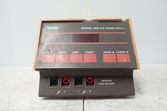 Used Bio-Rad Model 200/2.0 Electrophoresis Power Supply with Cable