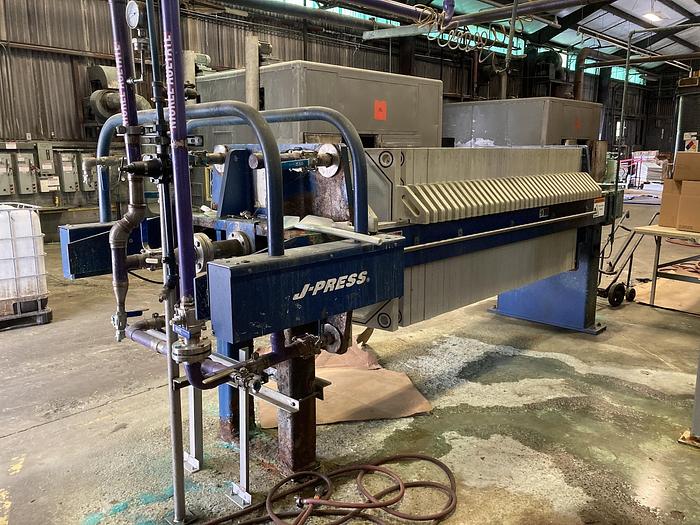 Used Used US Filter JWI J-Press 30 cu. Ft. recessed plate press