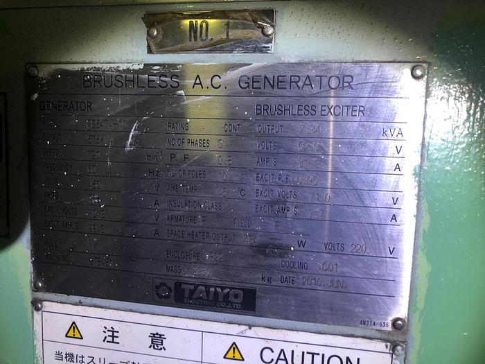 Used Yanmar 6EY18L marine generator sets in good condition