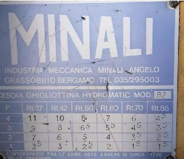 Usato CESOIA MINALI 2000X8/10 IDRAULICA