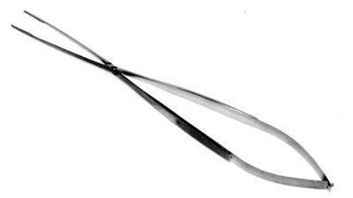Used Forceps Tissue Dissecting Fine Point 1 in 2 Teeth Spring Type 228mm (9in) STILLE