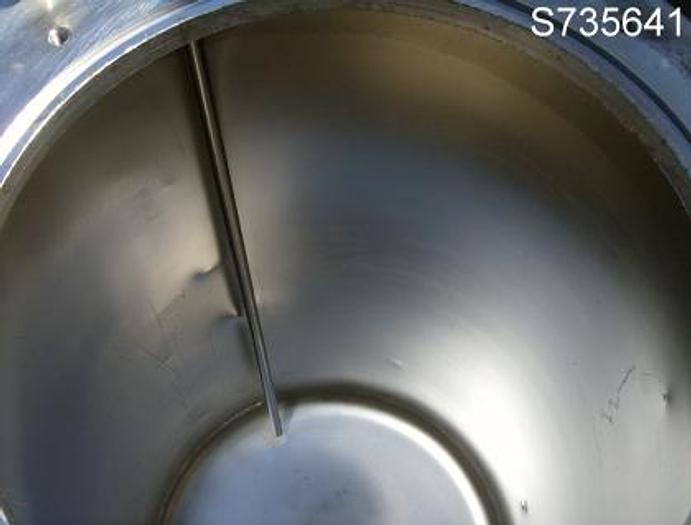 Used Tank, 40 Gallon, 316 Stainless Steel, FT/FB, Cover, 18" x 36", #S735641