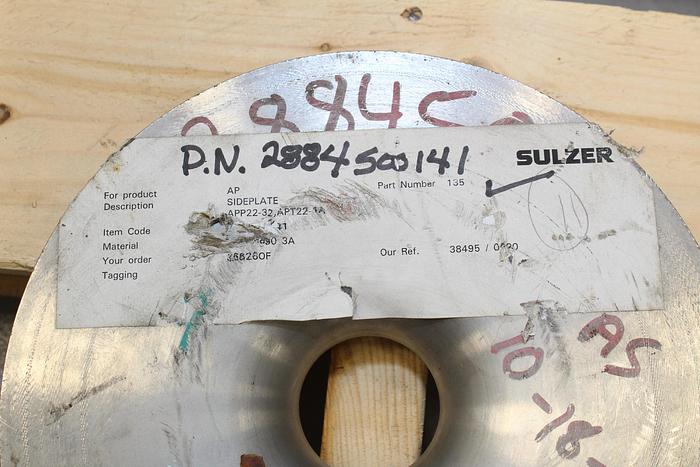 Used Sulzer APP22-32/APT22-1A Suction Side Plate #44052