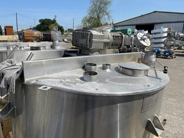 Used Mueller 300 Gallon Stainless Steel Jacketed Mixing Kettle with Sweep Agitation