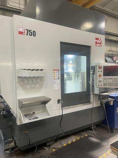 Used 2019 HAAS UMC-750 5-Axis CNC Vertical Machining Center ***Low Hours ***