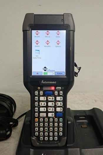 Used Intermec CK3XAA4K000W4100 Handheld Barcode Scanner CK3X w/ Battery, Cradle AD20