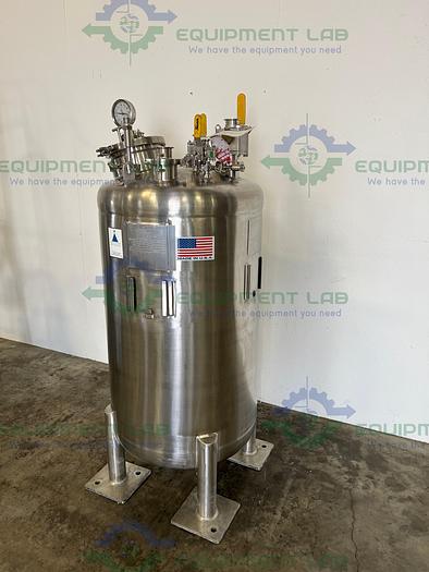 Used Precision Stainless  284 Liter 316 Stainless Steel  Pressure Vessel 15 PSI @ 248F