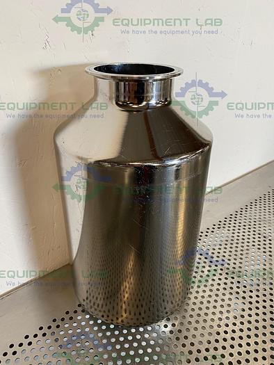 Used Eagle Stainless Stainless Steel 10 Liter Bottle w/ 4" Sanitary Fit