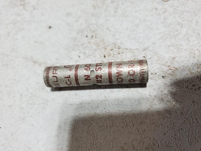 Box of 15 Burndy YS2C Butt Splice Connector N60 (BRF3)