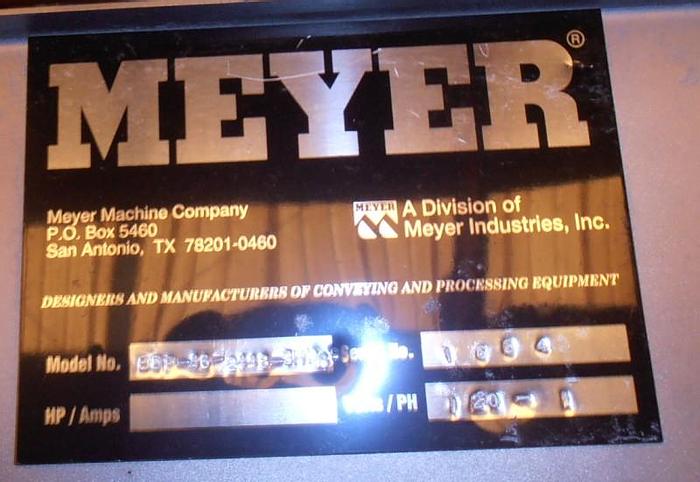 Unused Filler, Tote, Meyer, Mdl EDF-48, 24" x 48", S/st, Vibratory (2) #S738718