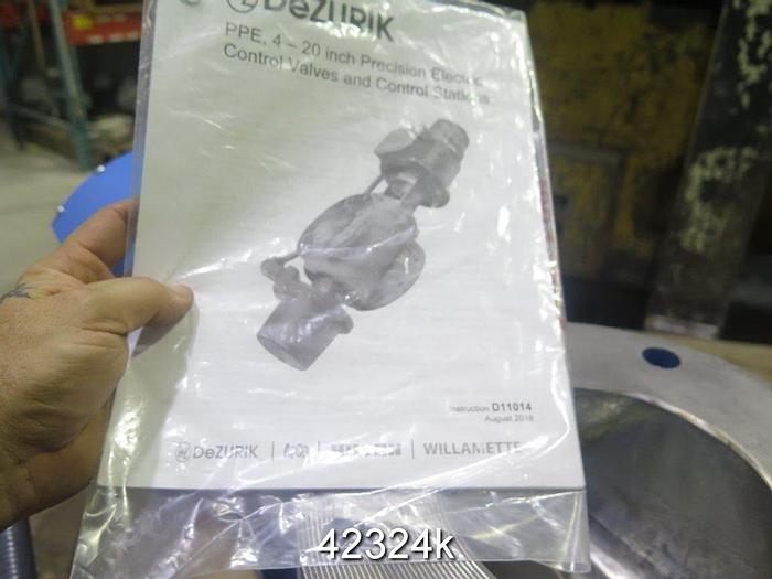 Used 6" Refurbished Dezurik Basis Weight Valve/PVC #42324