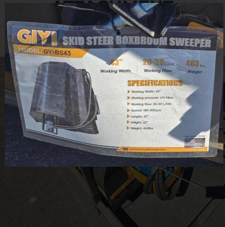 Used Mini Skid Steer Broom