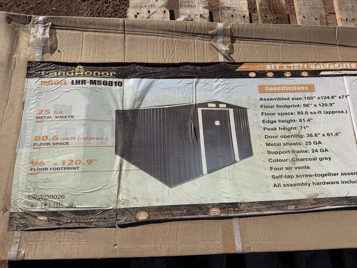 Used 8ftx10ft Metal Shed