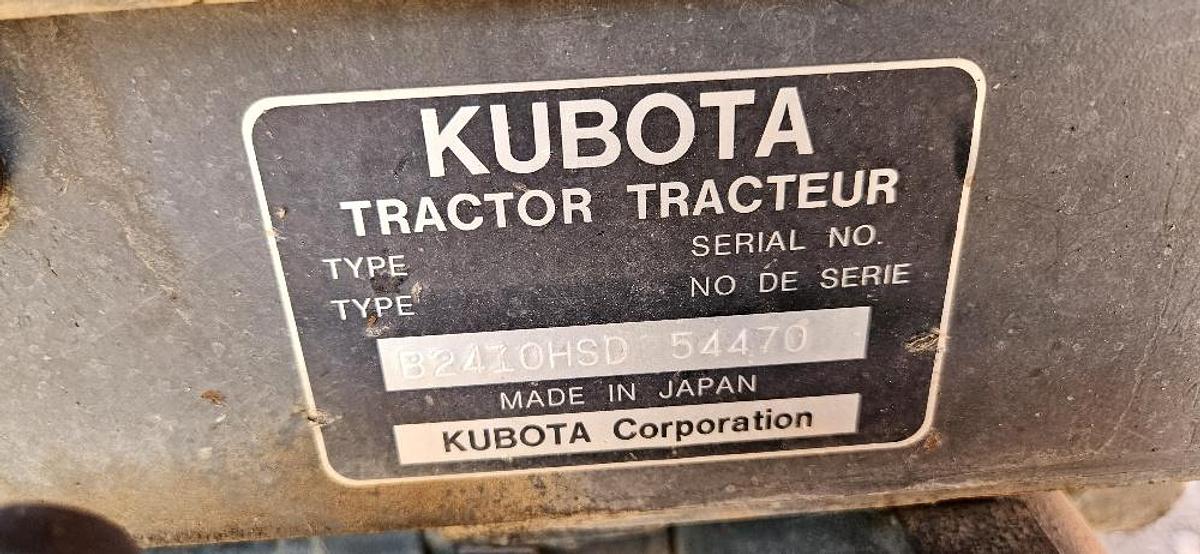 Used Kubota B2410 Utility Tractor