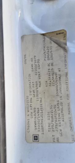 Used 1994 GMC KODIAK FUEL TRUCK