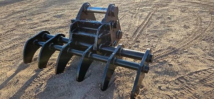 Used NPK Excavator Rake :Misc. Excavator Attachment